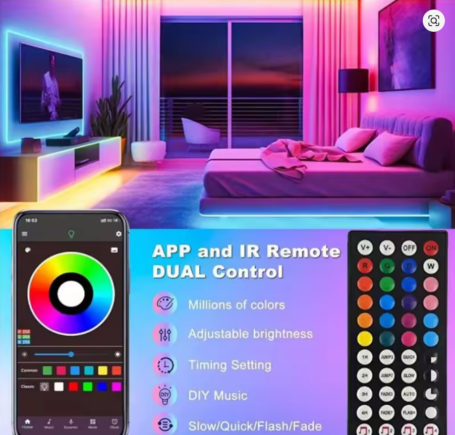 Tira LED multicolor sensor MUSIC + APP